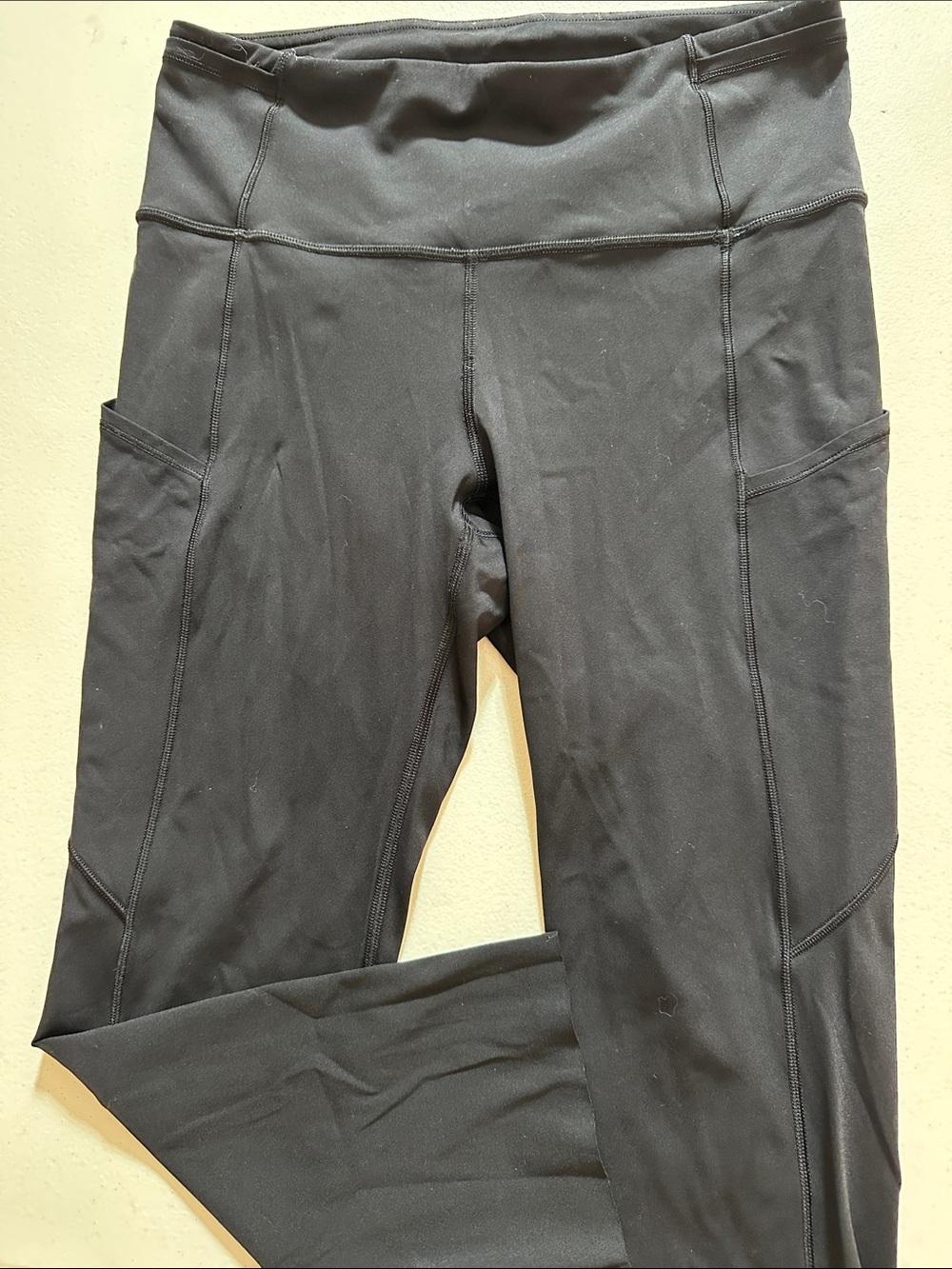 lululemon athletica Black Performance Leggings with Logo